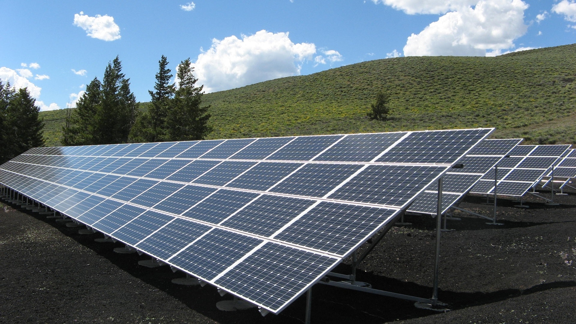 black-and-silver-solar-panels