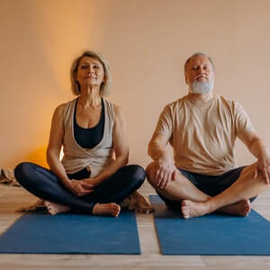 Doing yoga in retirement